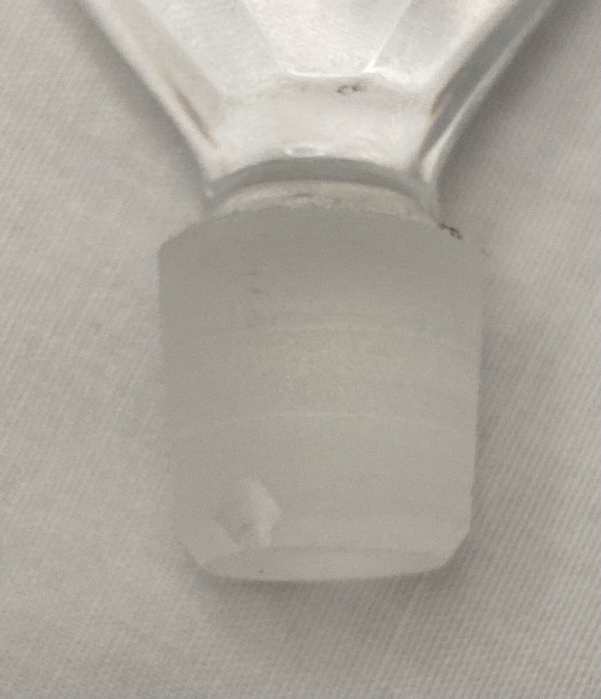 Blue Crystal Perfume Bottle West Germany