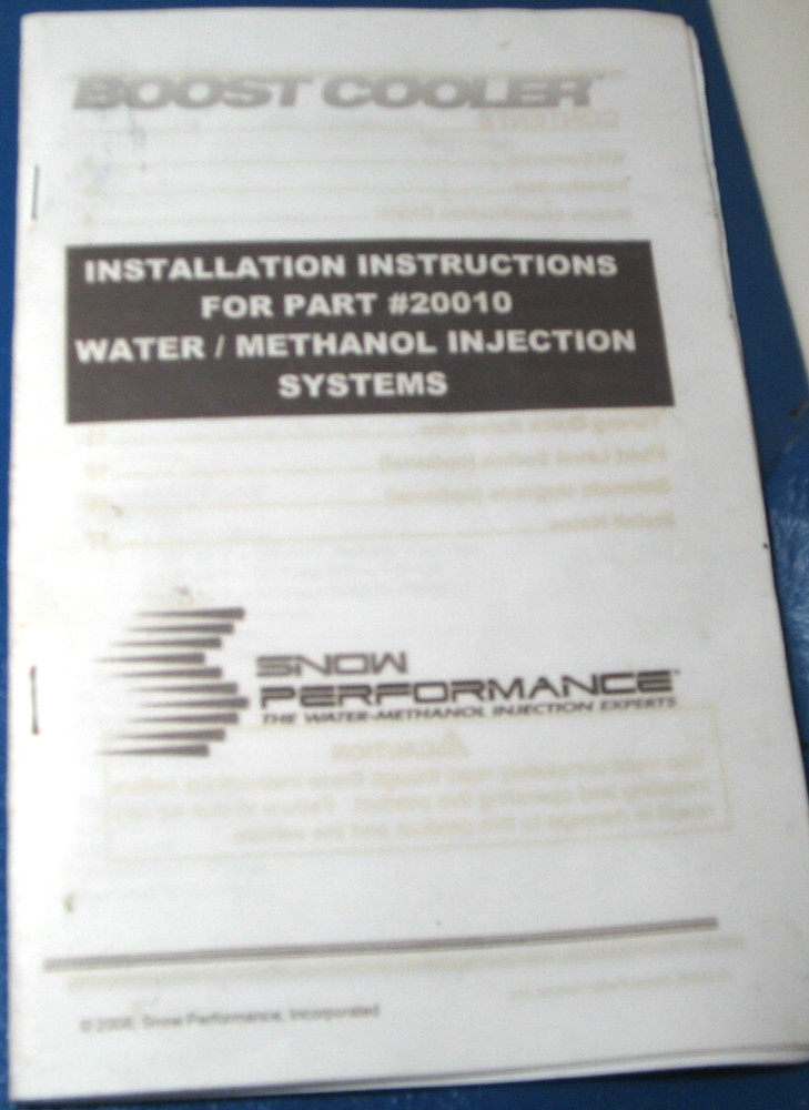 Snow Performance Meth Injection Kit USED