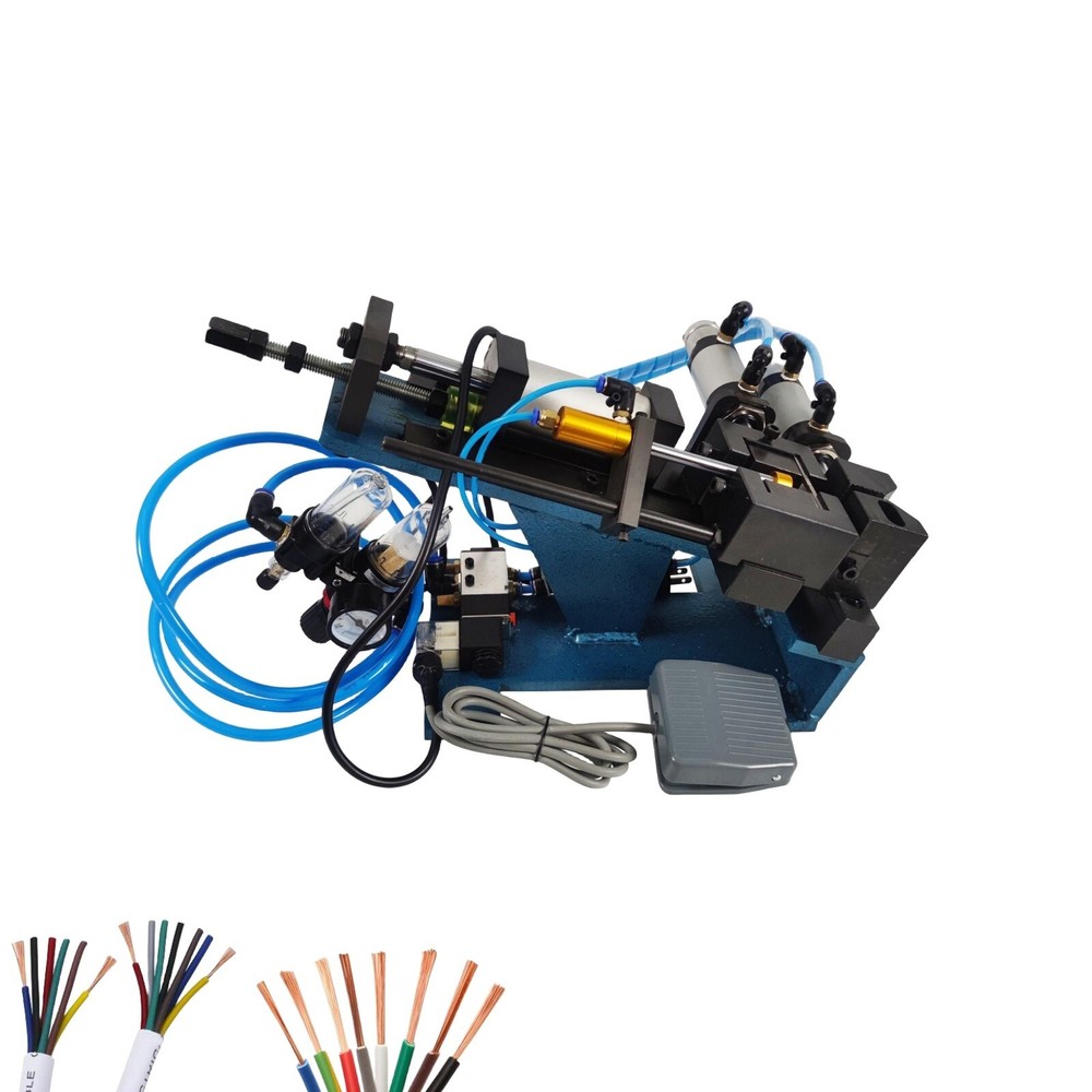 Pneumatic 6mm Wire Cable Stripping Peeling Machine Automatic Wire Stripper