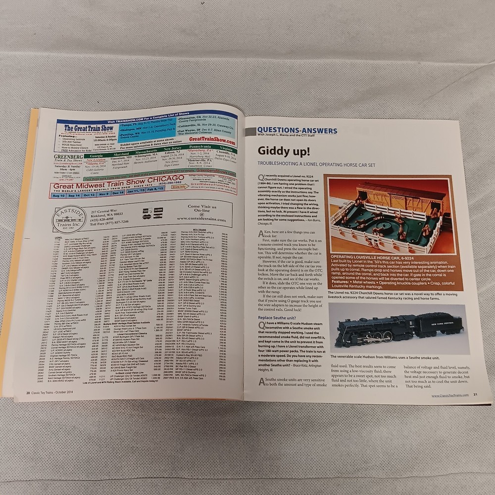 Classic Toy Trains Magazine October 2014