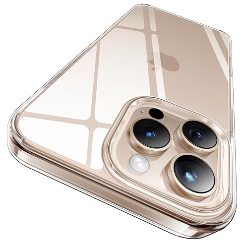 for iPhone 16 Pro Case Crystal Clear, [Never Yellow Technology] [12FT