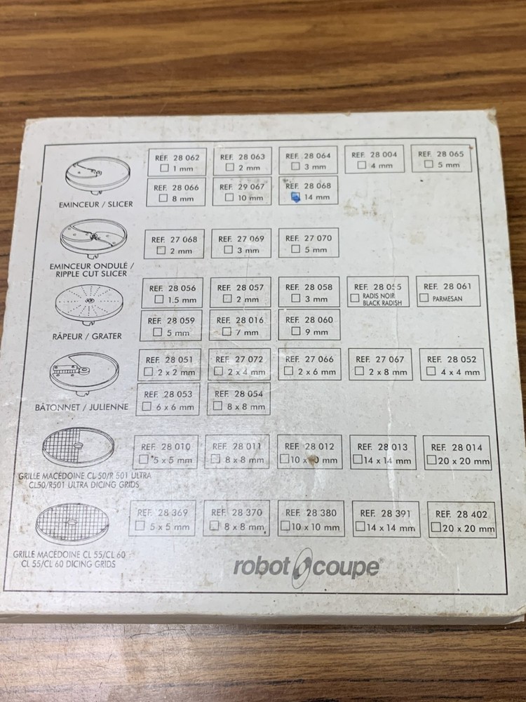 Slicer/food processor replacement/part: robot coupe r2