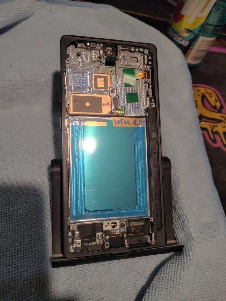 OLED Samsung Galaxy S25 Ultra Touch Screen With Frame Replacement BLACK