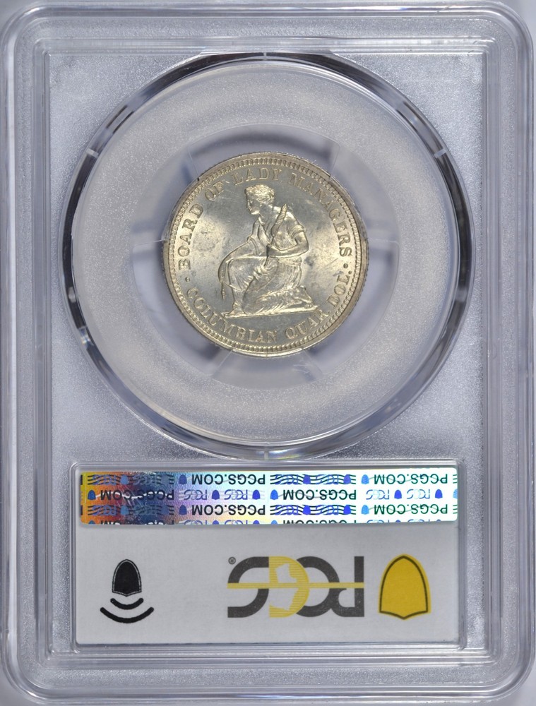 1893 ISABELLA QUARTER PCGS MS63 NICE WHITE COMMEMORATIVE