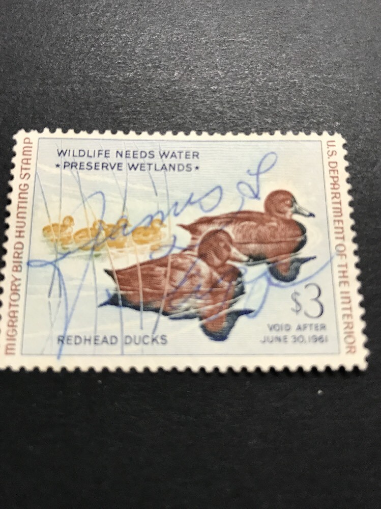 US Scott RW27 Used with Signature