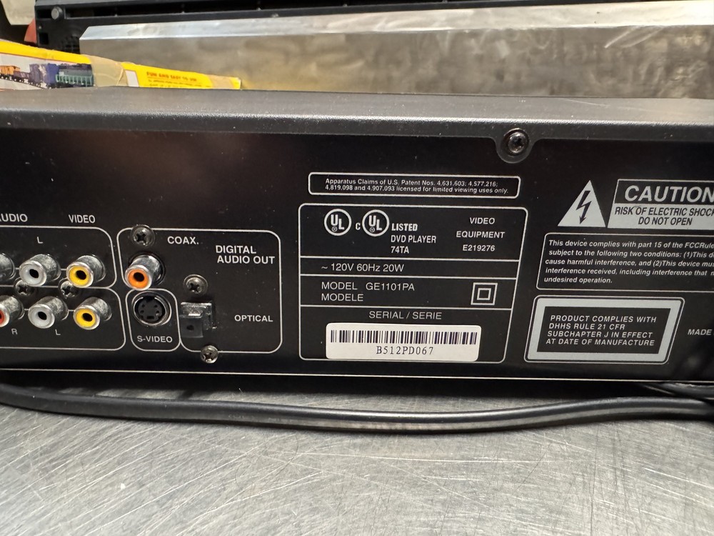 GE DVD Player GE1101PA