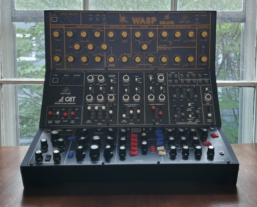 Behringer Synthesizer Synth Module Stand 3-Tier Printed Stand Black PLA