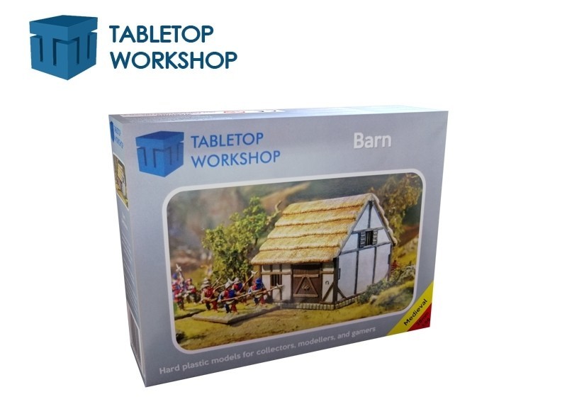 TABLETOP WORKSHOP Medieval Barn 28MEDBARN For 28mm Figures