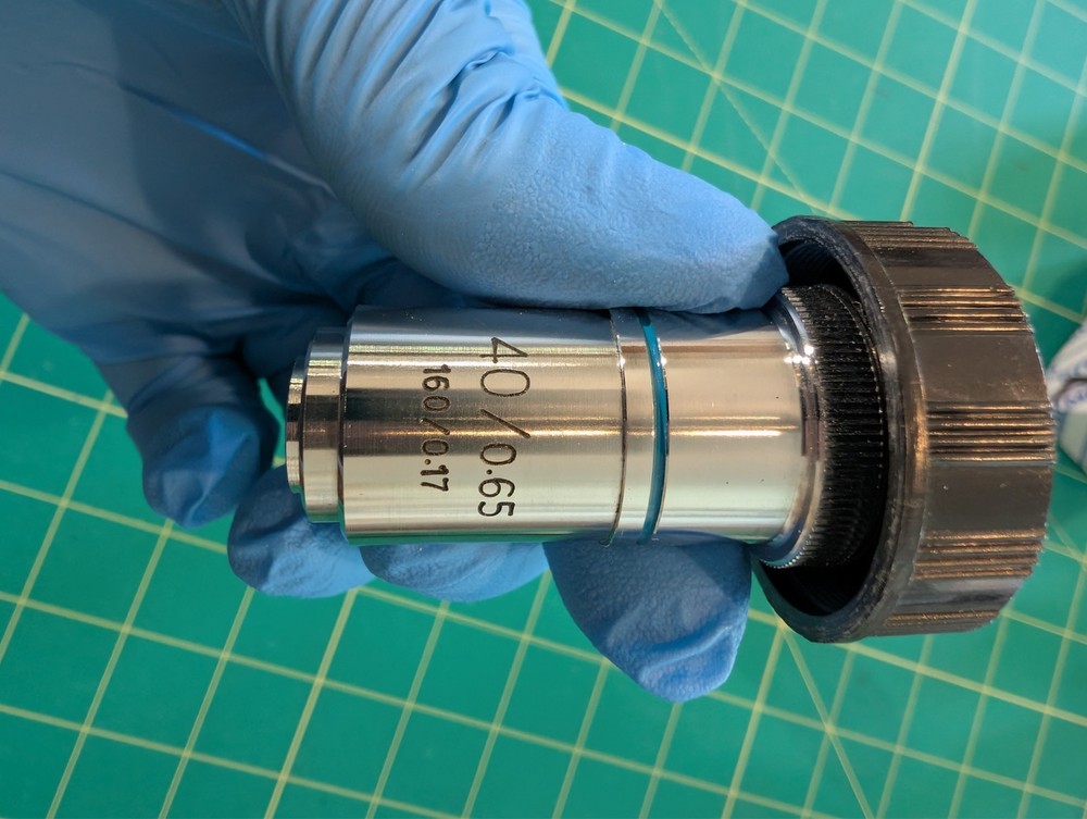 Microscope objective 40x/0.65 160/0.17