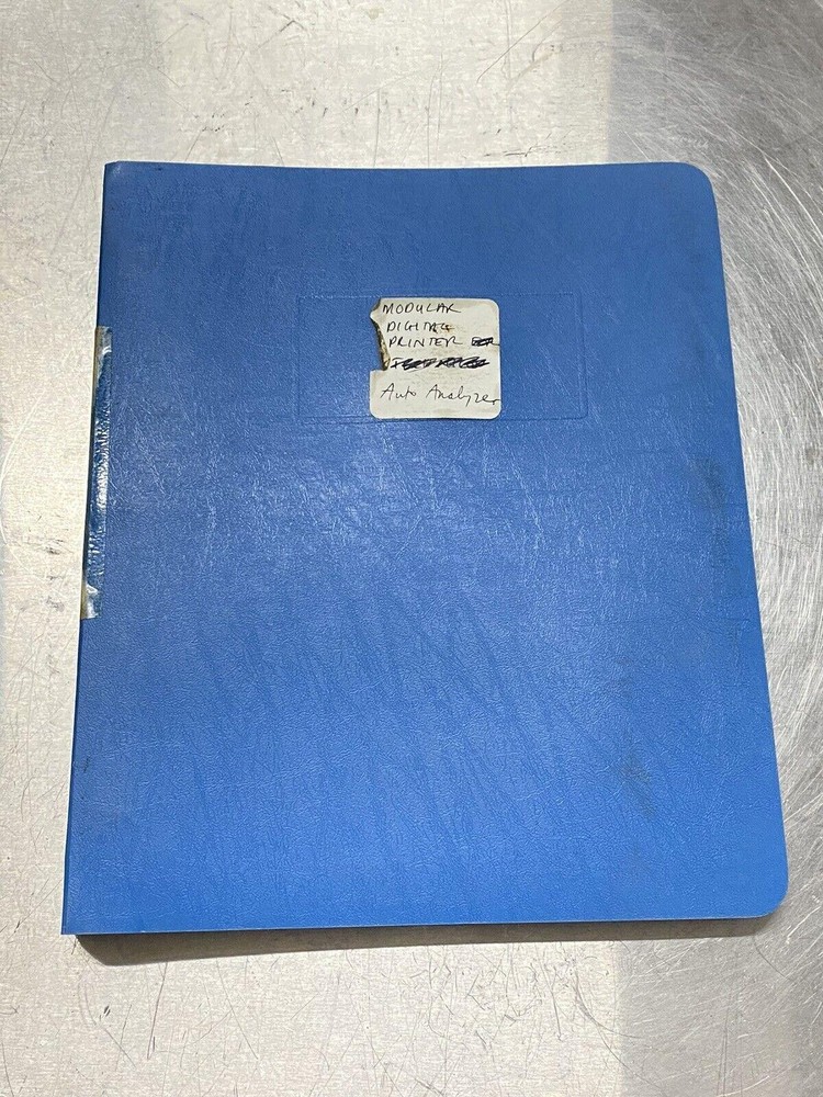 Technicon Digital Printer Auto Analyzer 2- User Guide / Manual /Instruction Book