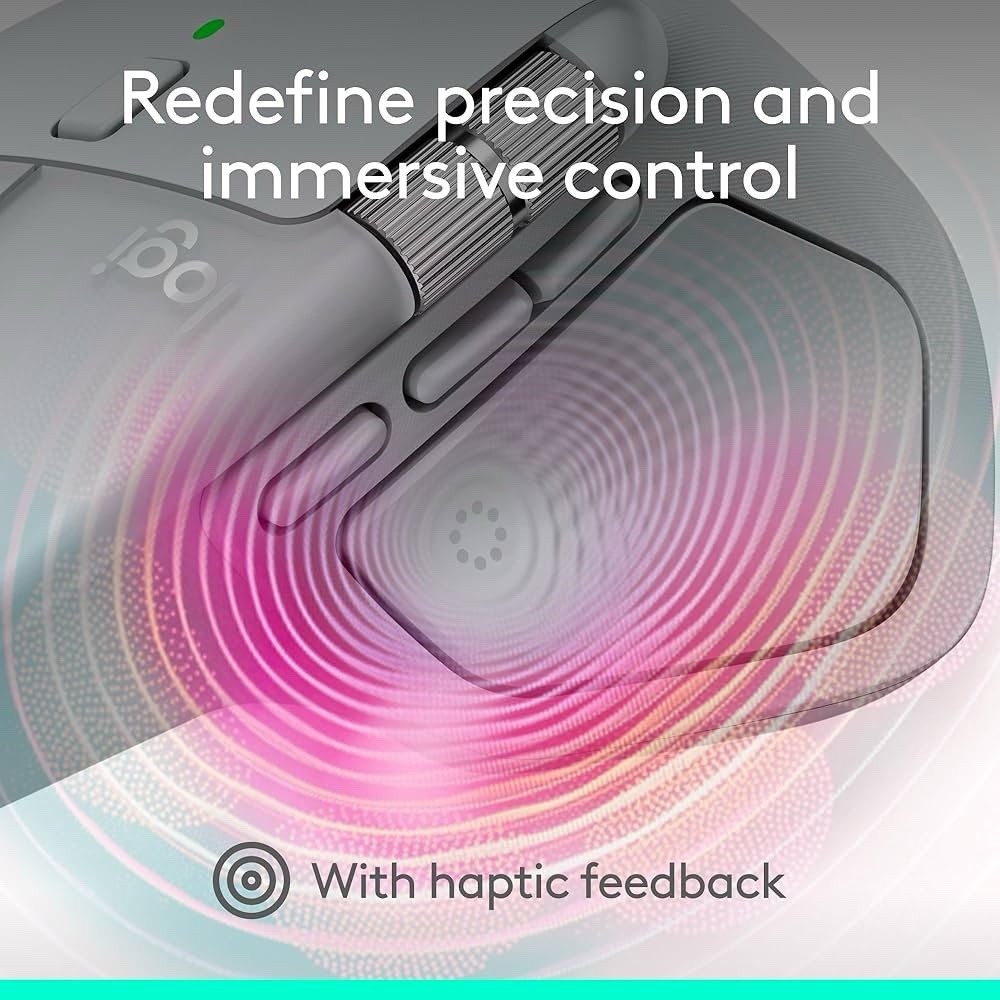 Logitech MX Master 4, Ergonomic Wireless Mouse with Advanced Performance Haptic