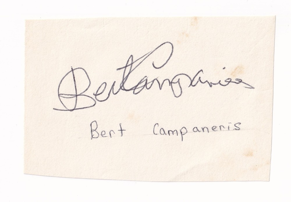 Bert Campaneris cut autograph