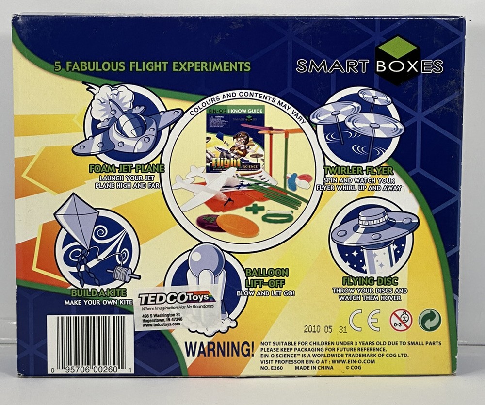 Smart Boxes Flight Science, 5 Flight Experiments