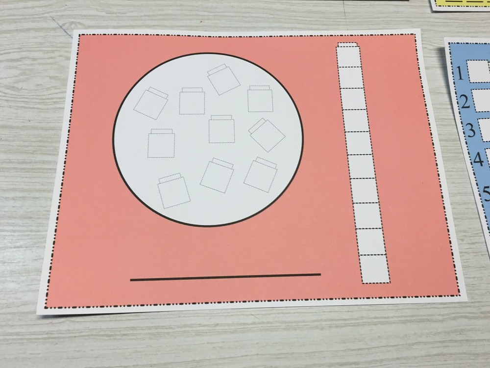 Write-On/Wipe-Off Unifix Cube Mats set