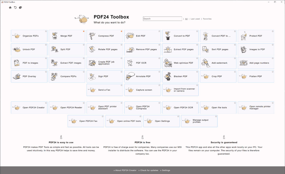 PDF 24 | PDF Creator/Editor | Windows | Manuals Included