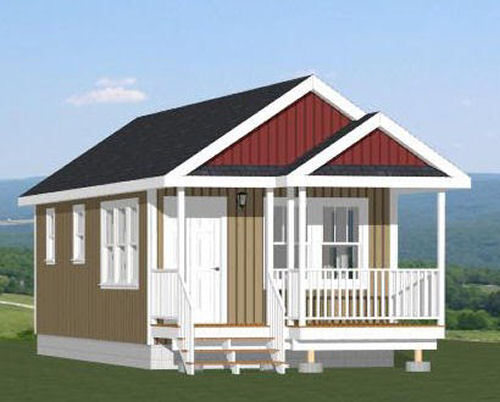 14x30 Tiny House -- 419 sq ft -- PDF FloorPlan -- Model 1C