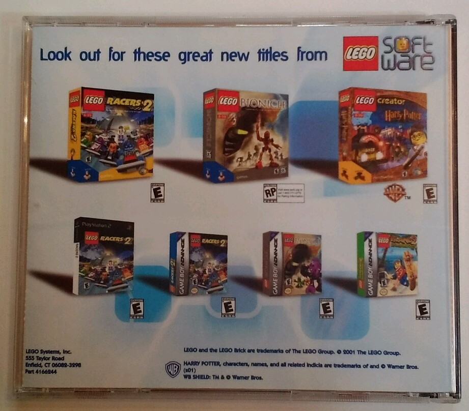 Lego Creator Harry Potter CD-ROM for PC 2001 RARE VHTF Retro Tech