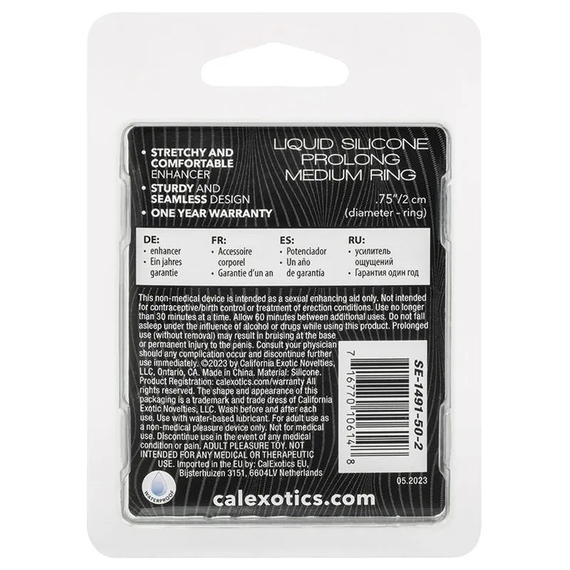 Alpha Liquid Silicone Prolong Medium Ring
