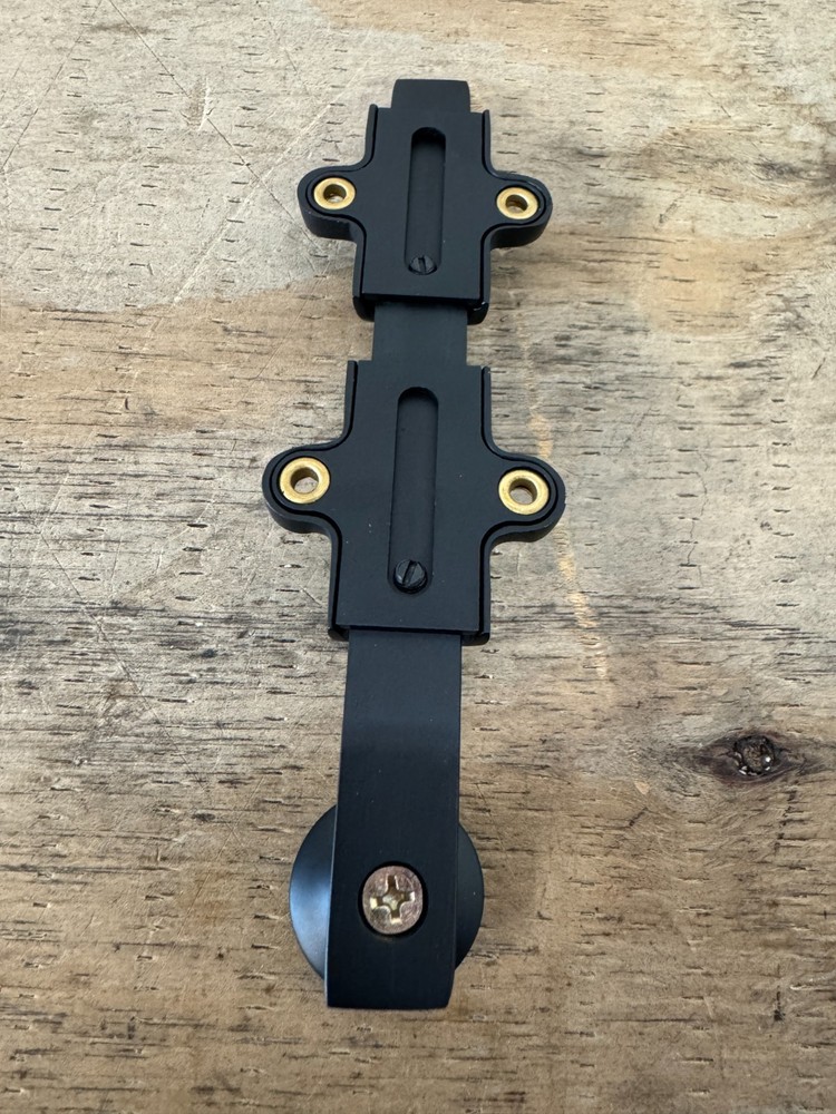 Emtek 8511US19 Surface Bolt with Strikes and Screws, Flat Black *READ*