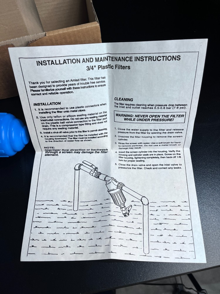 Ace Glass Water Filter Housing Polyester 115 PSI 12 GPM