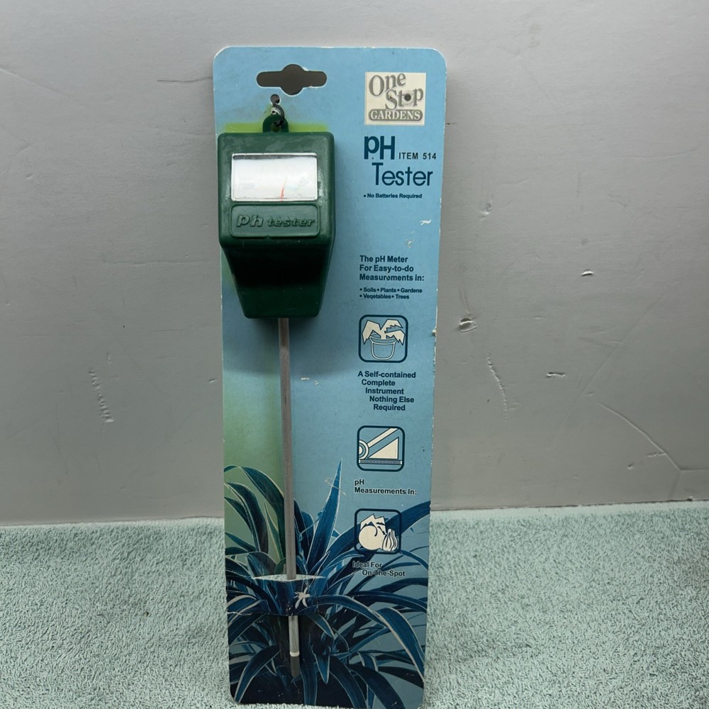 One Step Gardens pH Tester Water Moisture Tester Meter