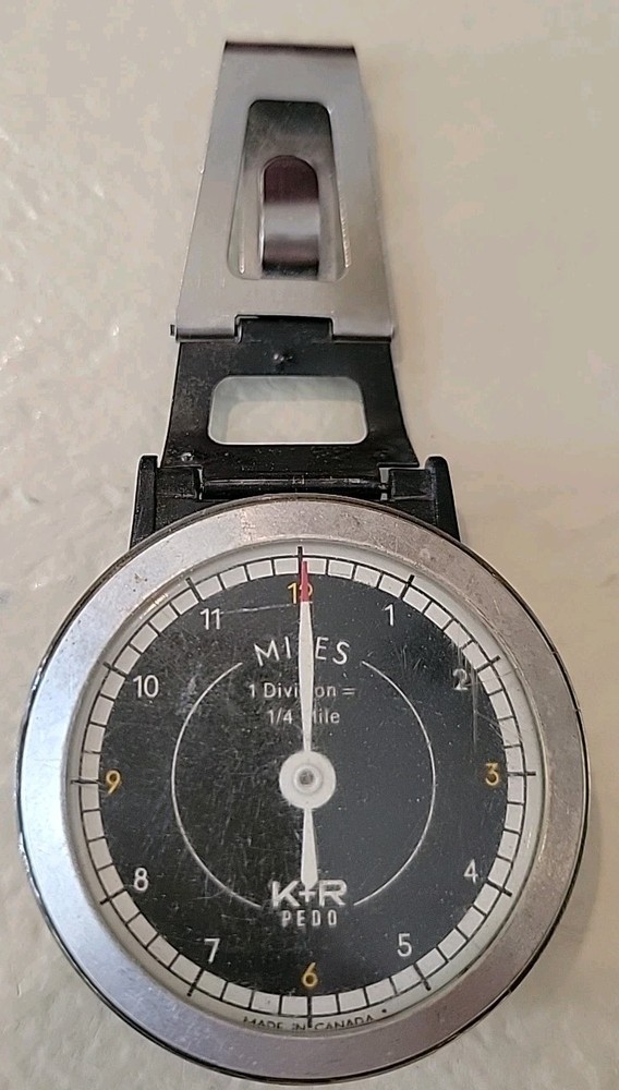 Vintage K&R Precise Pedometer with Clip 