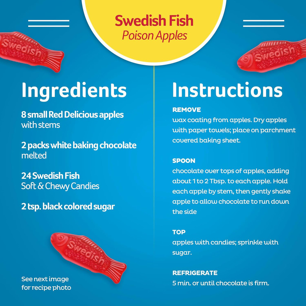 SWEDISH FISH Soft & Chewy Candy, Bulk Candy, 5 Lb