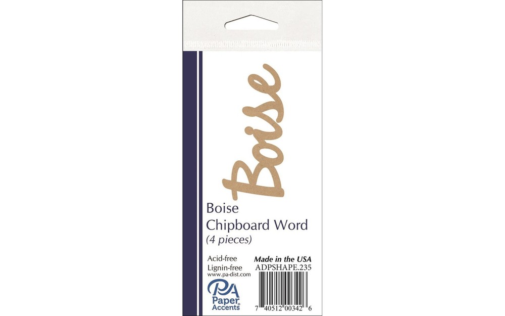 Chip Word 4pc Boise Natural
