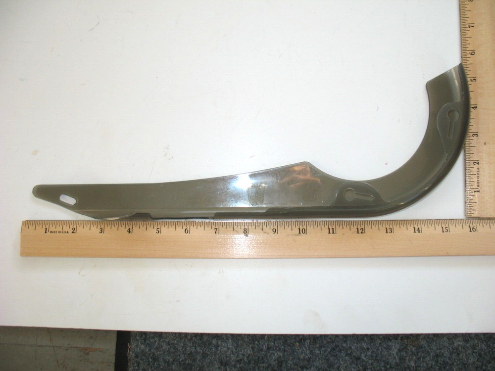 Smoked Plastic Bicycle Chain Guard Without Hardware #24