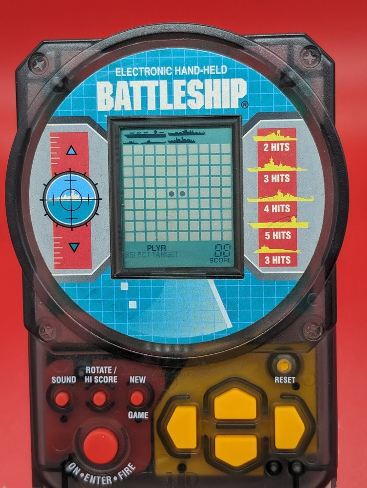 Battleship Electronic HandHeld Game 1995 Great Working Condition