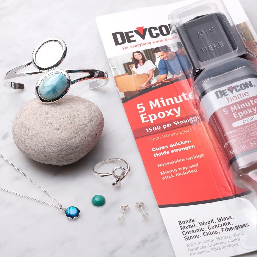 Devcon S205 5-Minute Epoxy Glue, 1 oz. Pack of 1, Clear