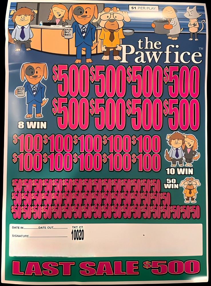 New Pull Tickets Jar Tickets - The Pawfice