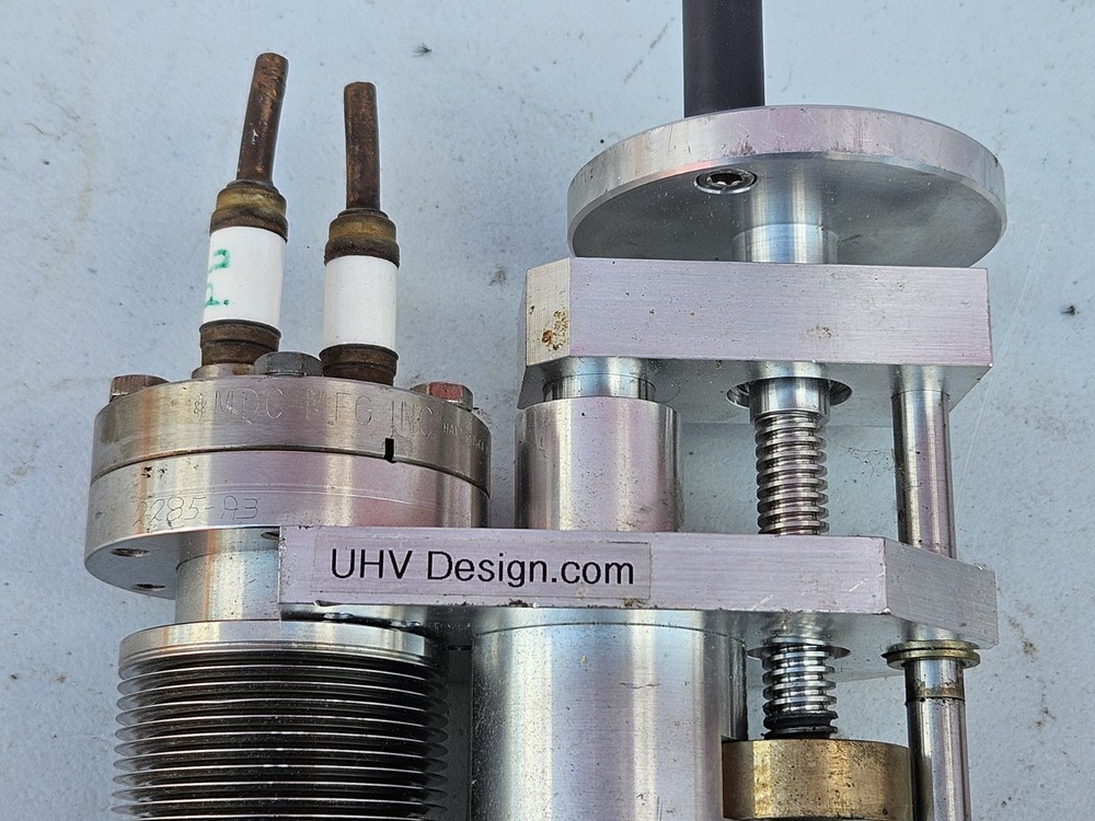 UHV Linear Motion Feedthrough Assembly w/ Bellows, Electrical & Fluid Feedthroug