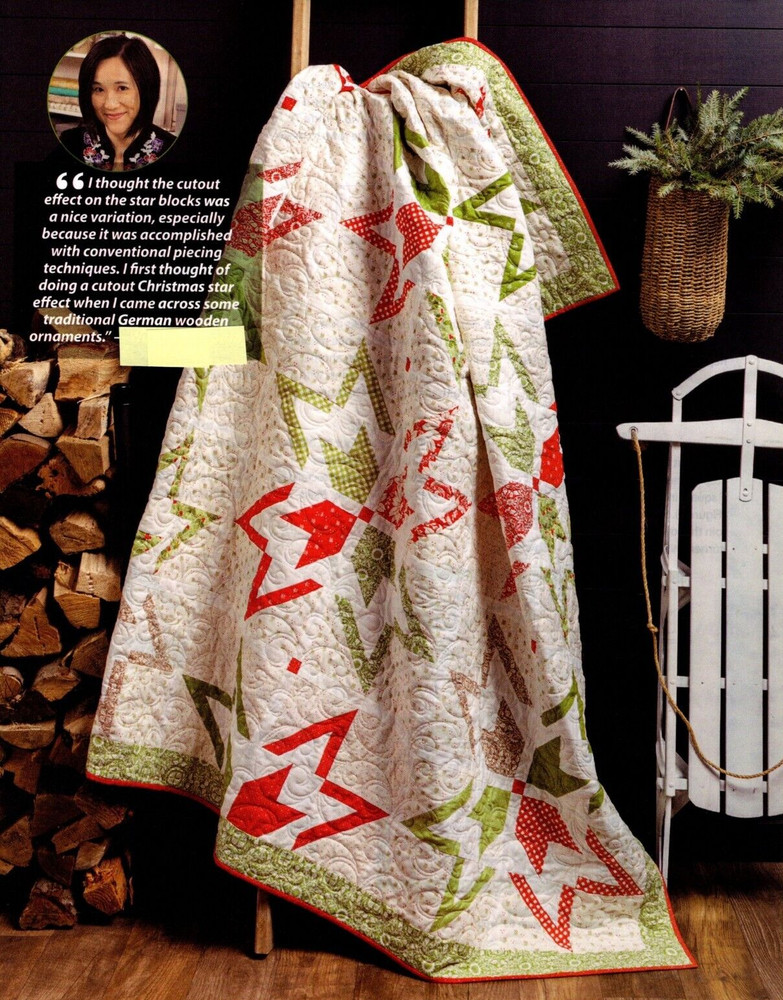 Festive Stars Quilt Pattern Pieced WS