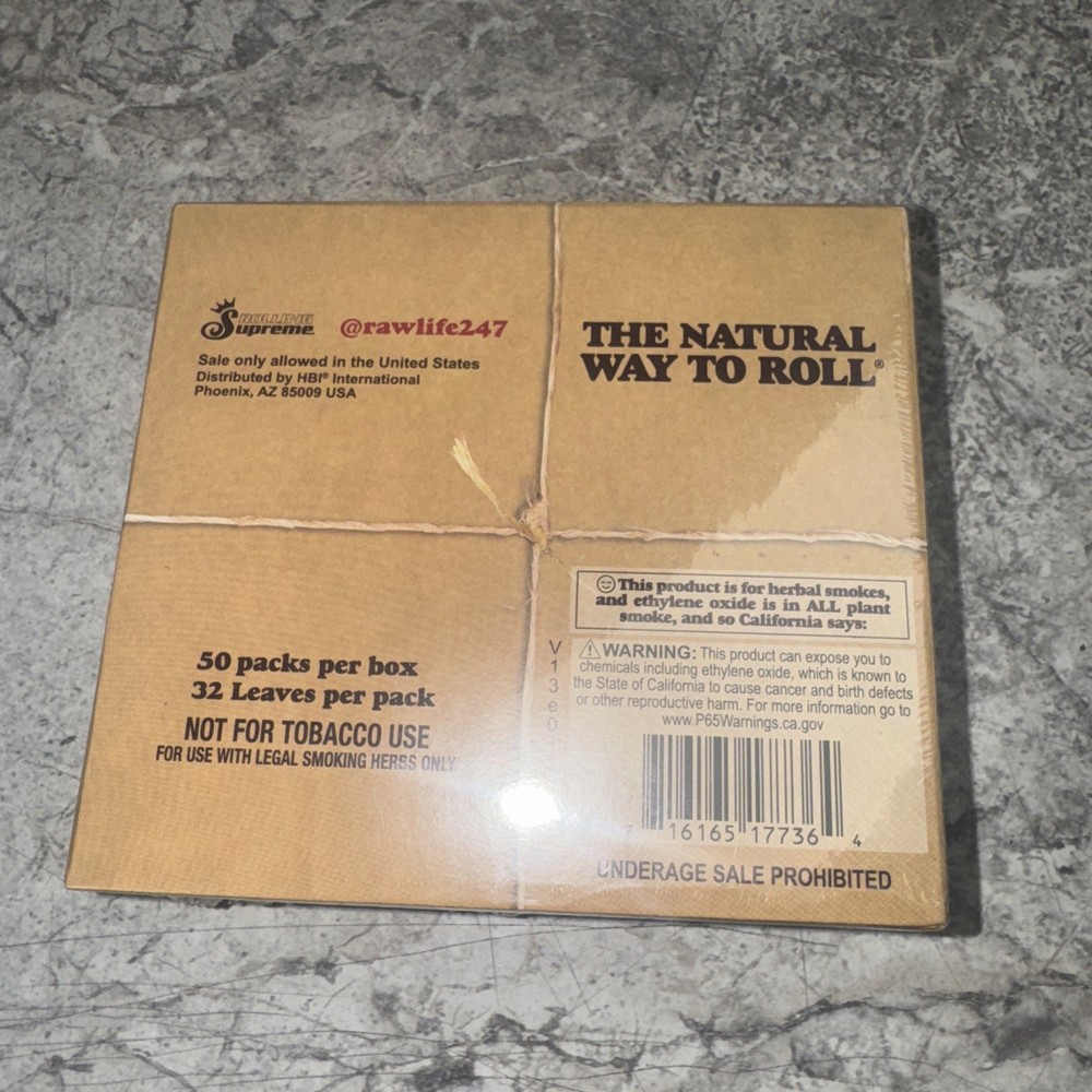 Raw Rolling Papers Cone Rolling Machine 110mm Cone Roller 12 Count Display Lot