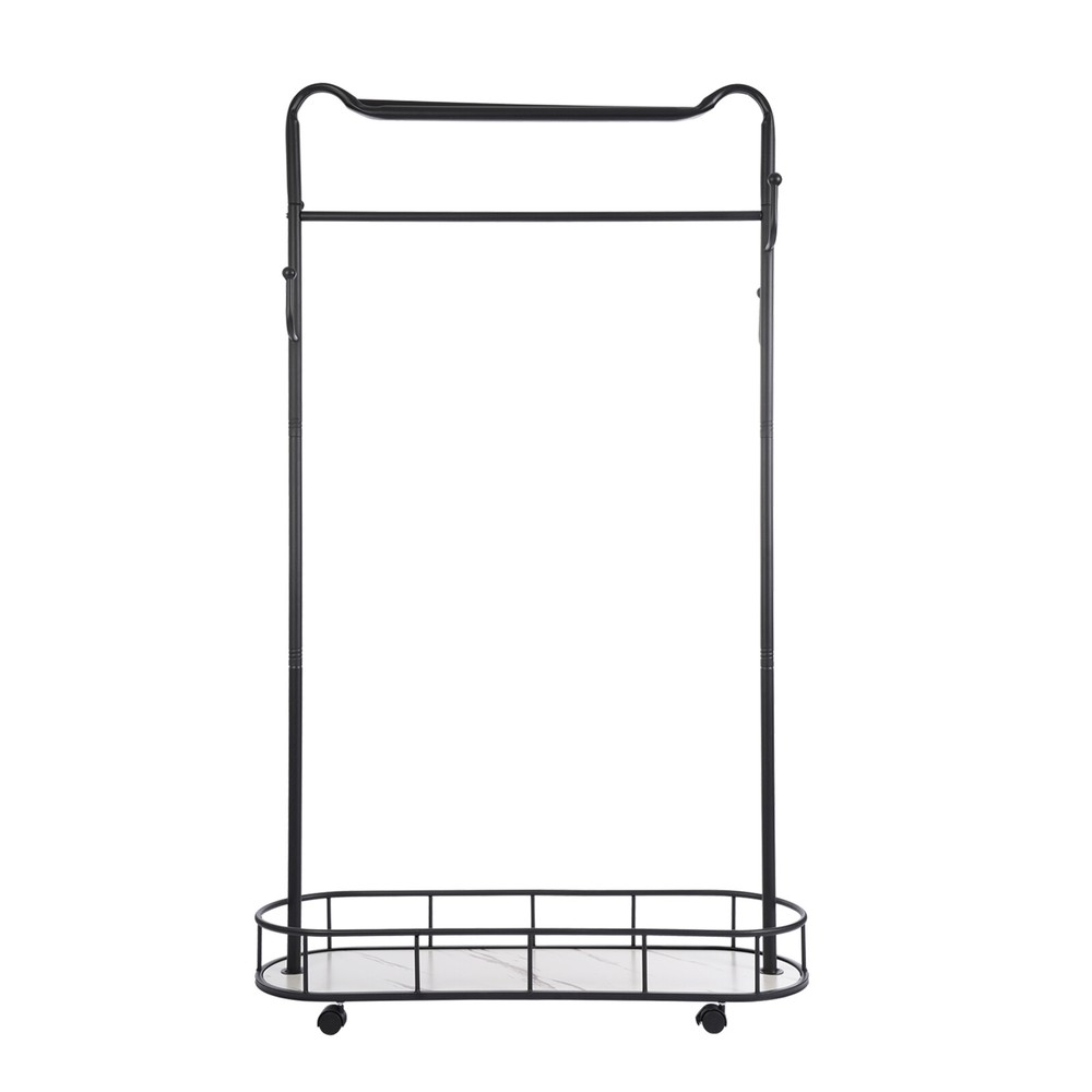 Clothes Rack, Movable Coat Rack, Coat Rack with Storage Basket