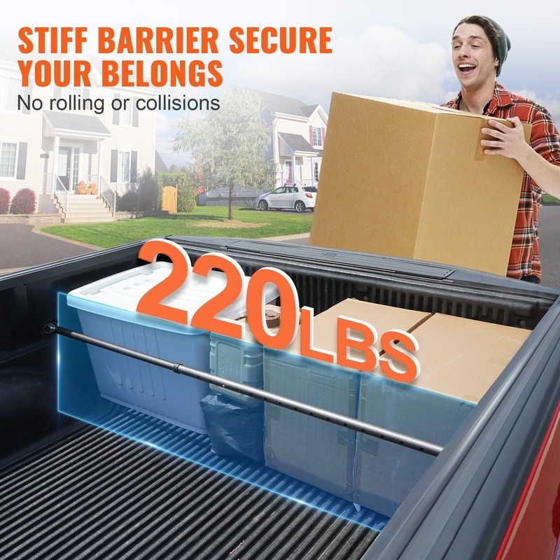 Adjustable Cargo Bar Stabilizer Pickup Trucks SUVs Secure Load Support New