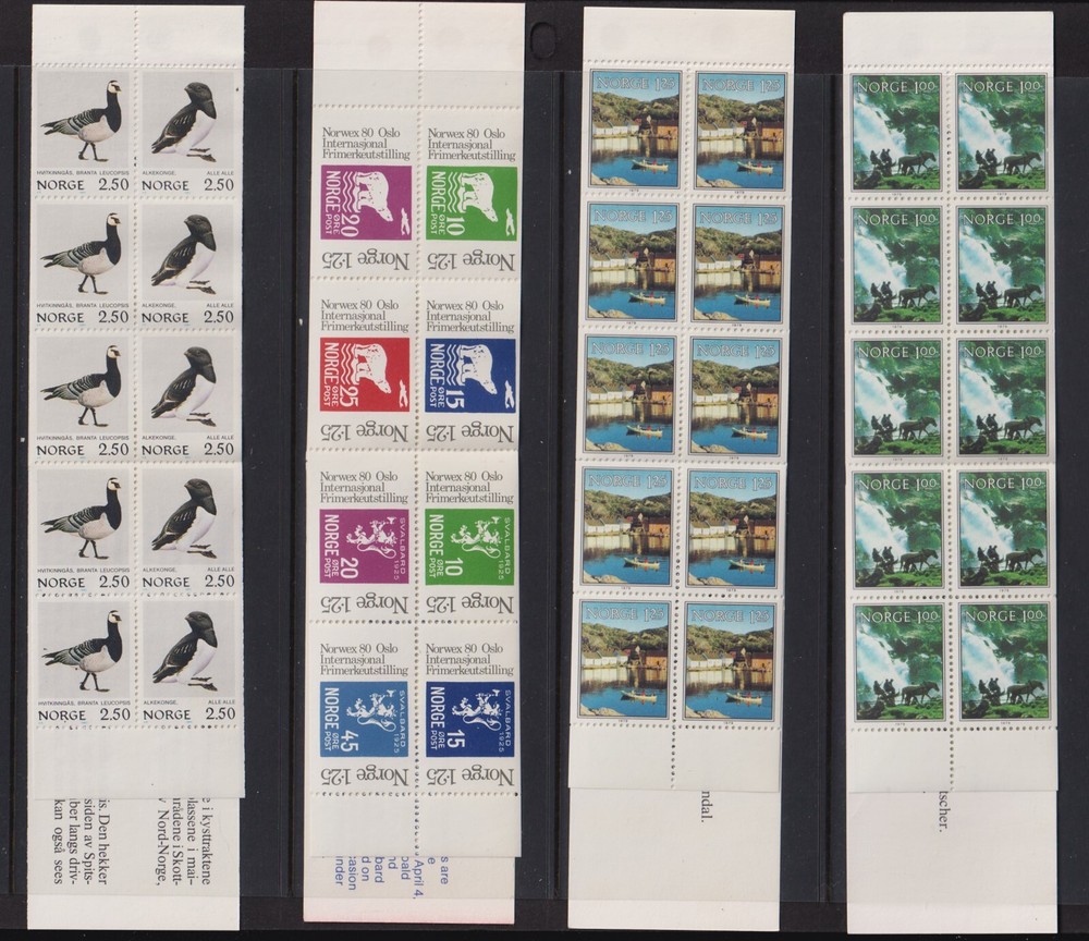 Norway - 4 booklets - cat. $ 36.00
