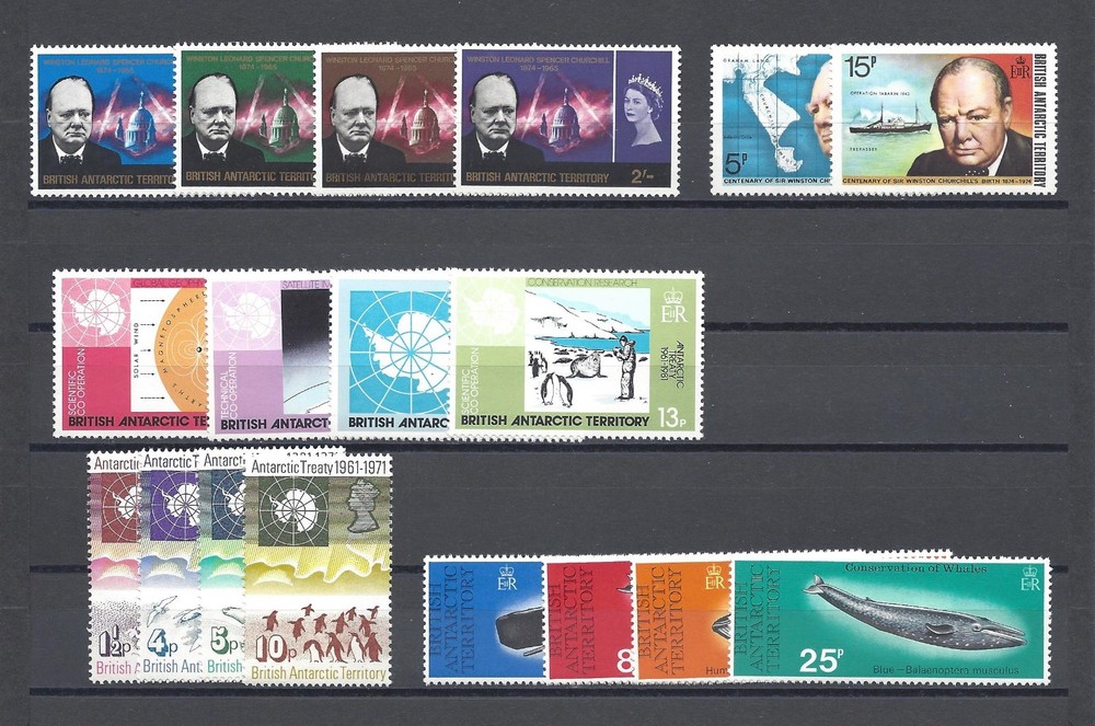 BRITISH ANTARCTIC TERRITORY 1966/81 "Commemorative Sets" MNH