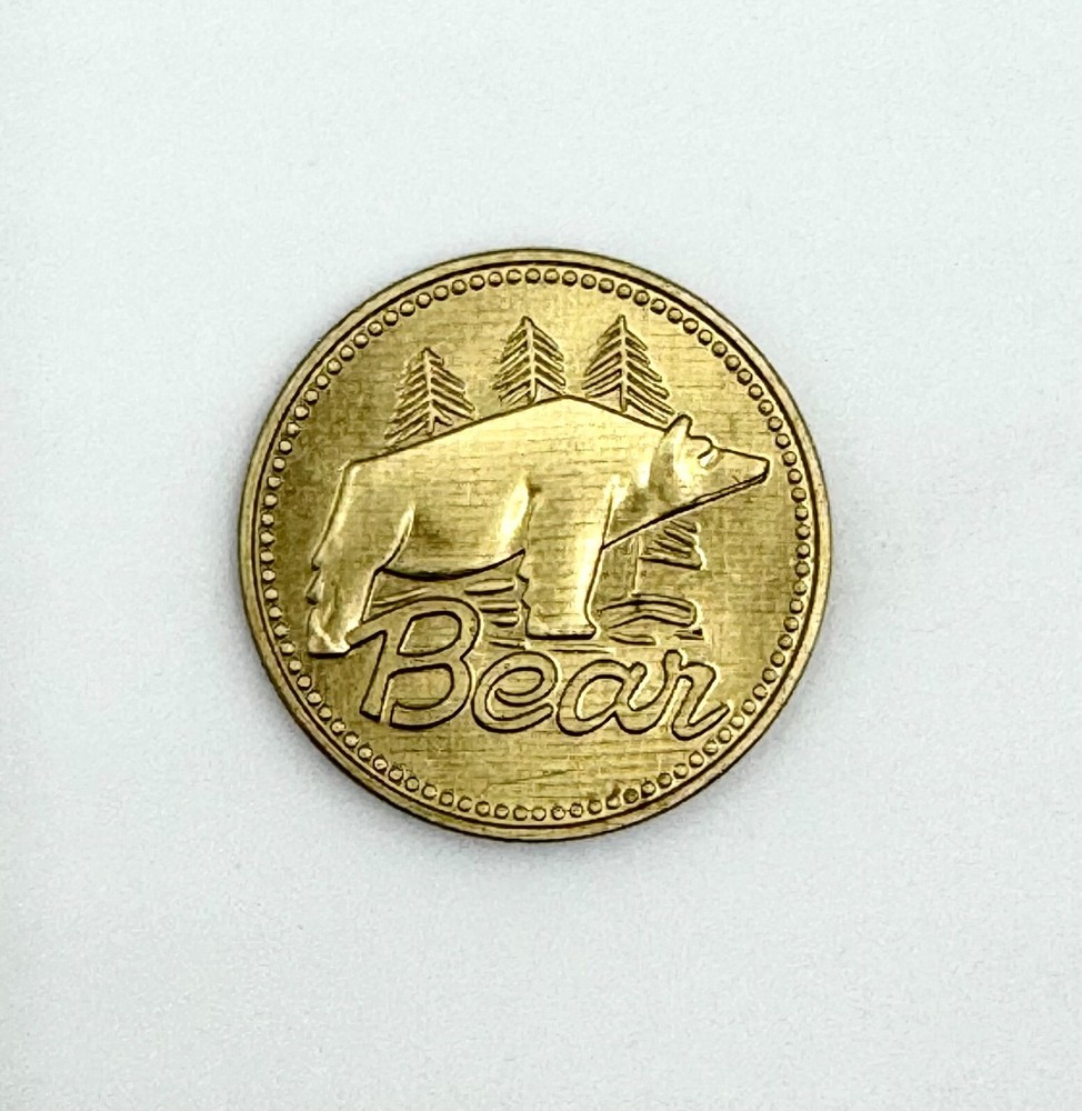 Bear Archery Bow Medallion Brass