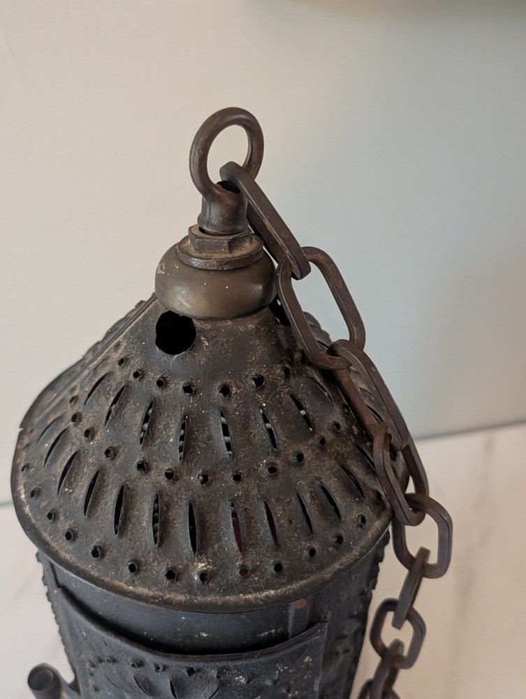 Primitive Punched Tin Lantern