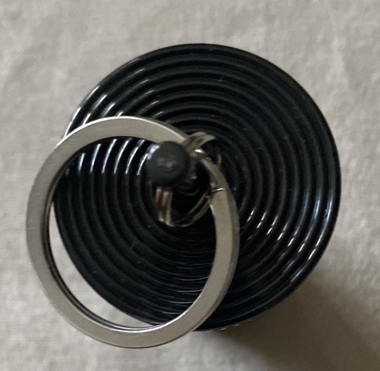 Starbucks Winter 2024 Black Pleated Cold Cup Keychain