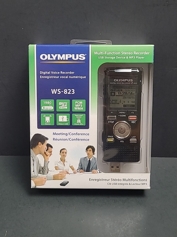 (NEW) 🔥 Olympus WS-823 Digital Multi-Function Stereo Voice Recorder USB & MP3