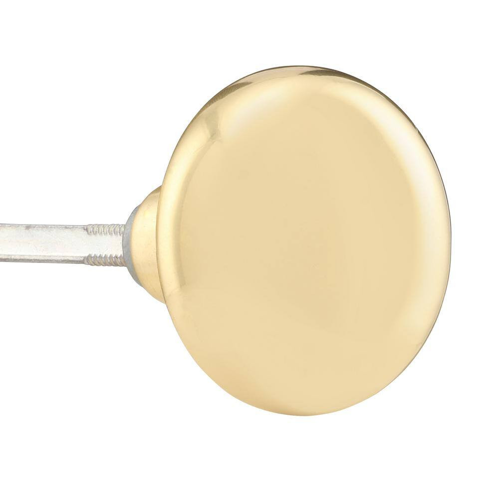 2-1/4 In. Solid Brass Door Knob (2 per Pack)