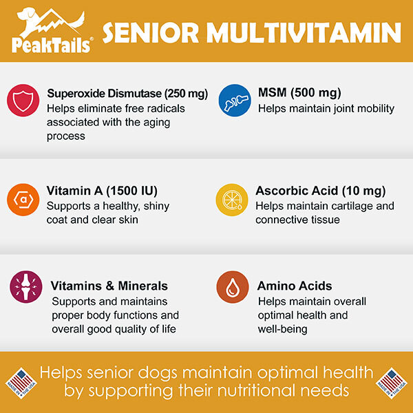 PeakTails Senior Multivitamin