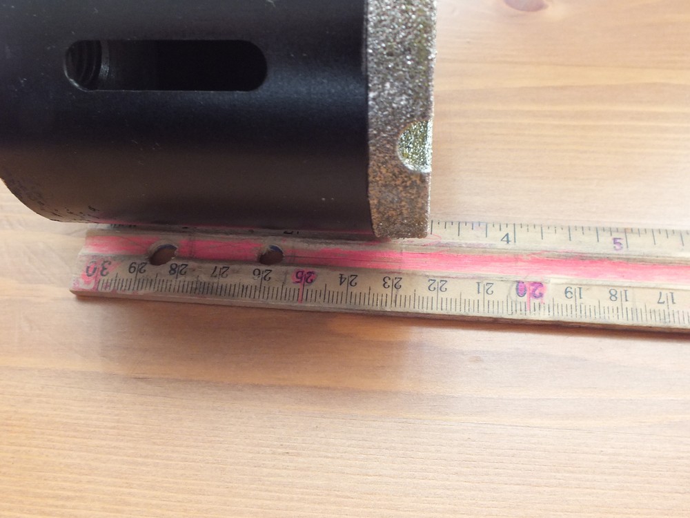 TechDiamondTools Diamond Core Drill D=4 inch, 3 inch long