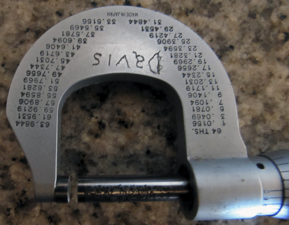 Mitutoyo Outside Micrometer