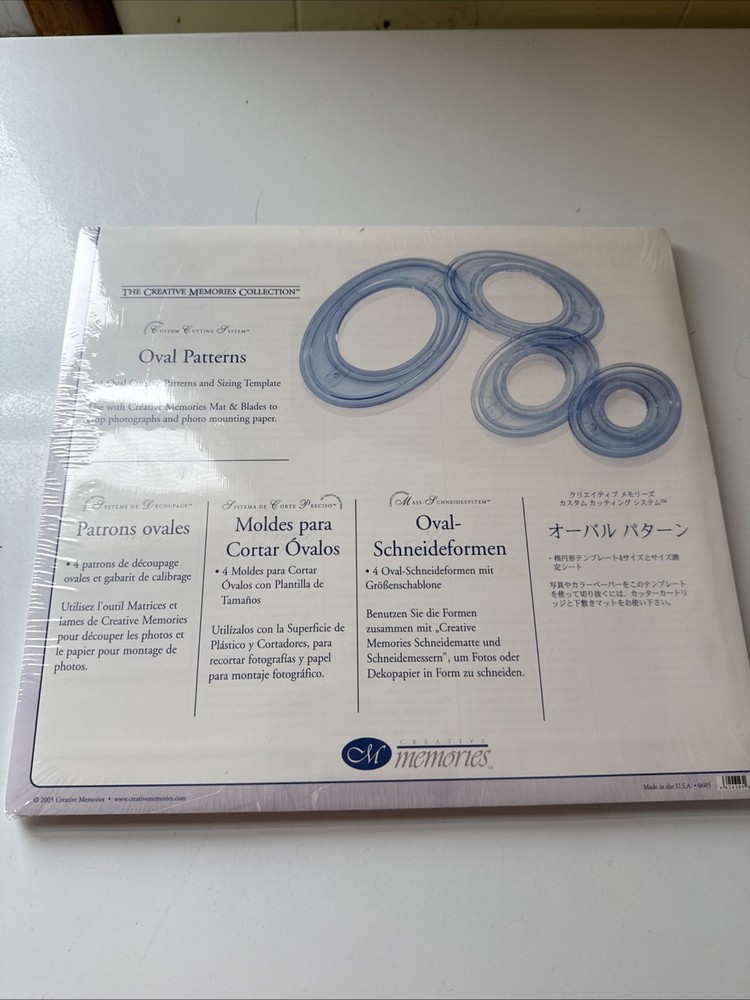 CREATIVE MEMORIES OVAL PATTERNS CUSTOM CUTTING SYSTEM MAKES NEW