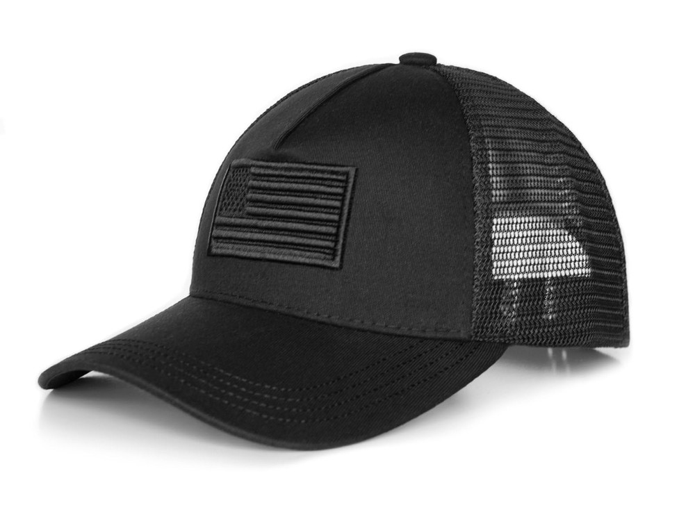 Mesh Baseball Caps One Size-Medium Black 2