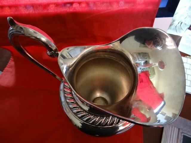 Very Fine Vintage Silver Water Pitcher Jug Spain